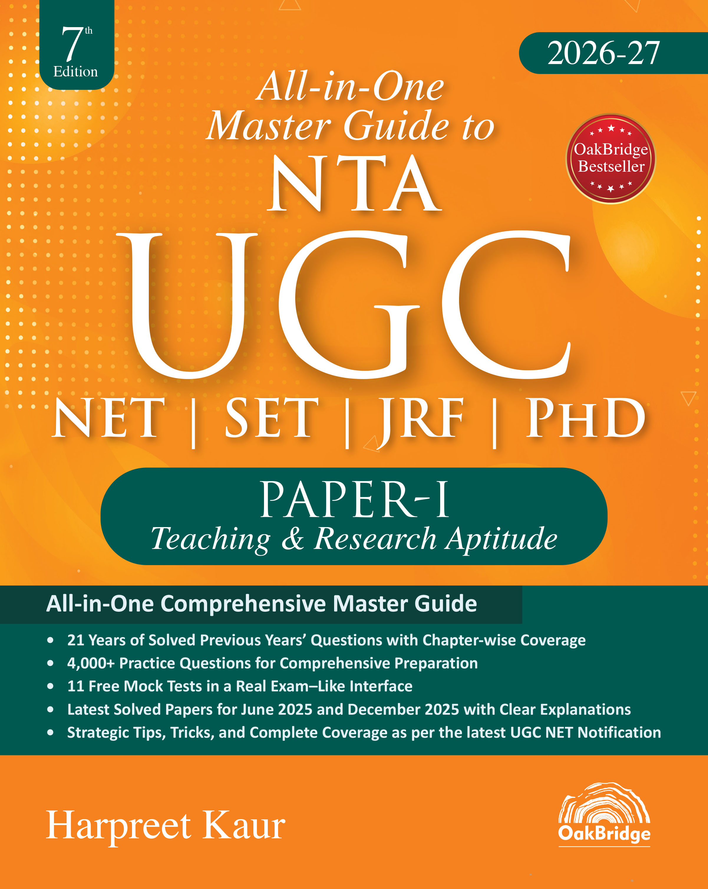 Master Guide to NTA UGC NET | SET | JRF | PhD Paper 1 (Teaching and Research Aptitude),7/e