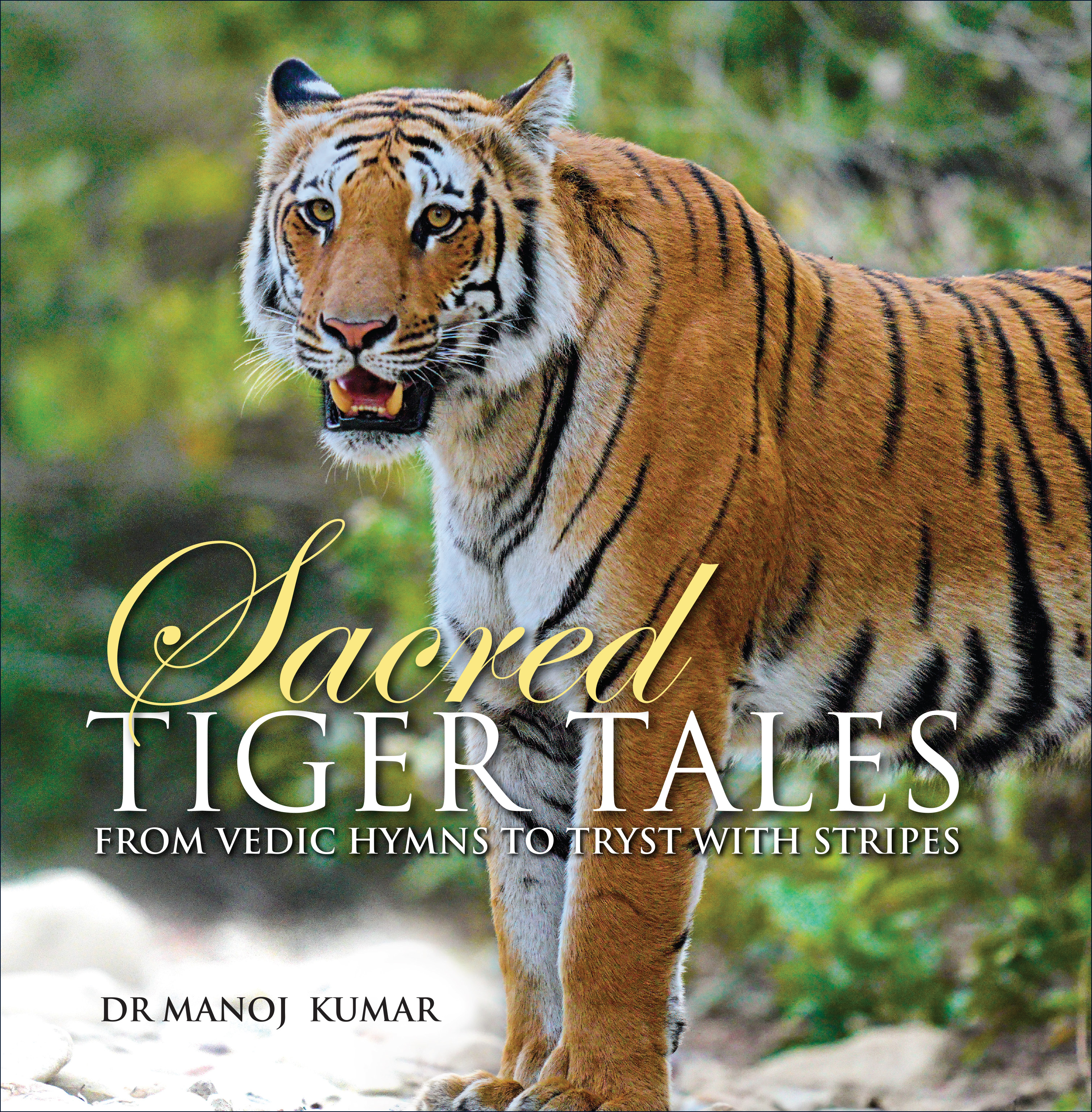 Sacred Tiger Tales — book cover, by Dr Manoj Kumar