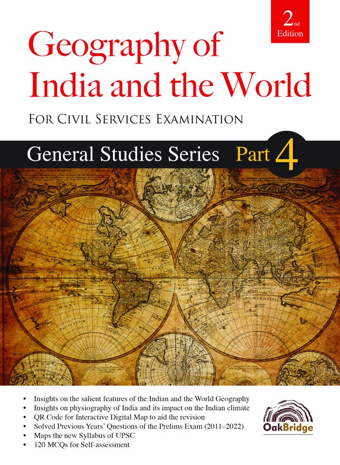 Q&A Part 4: Geography of India & The World — book cover, by OakBridge